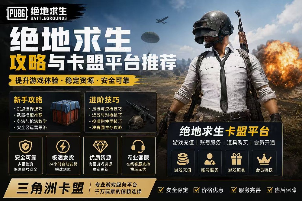 绝地求生玩家都在关注什么?PUBG游戏攻略与绝地求生卡盟平台解析